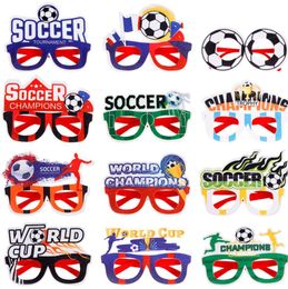 2022 Qatar World Cup Party Glasses Decoration Bar Plastic Photo Props Theme Sport Adult Kids Gift Football Party Decorations