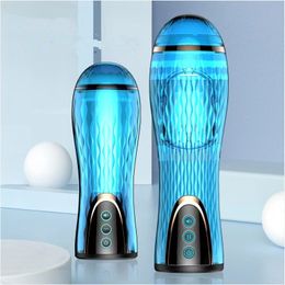 Sex toys masager toy Male masturbators telescopic push-insertion automatic electric adult sex crystal aircraft cup CTHL 6ZDW