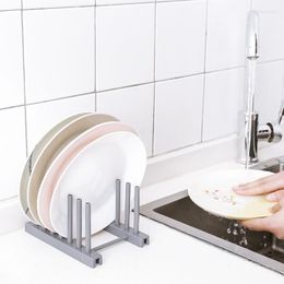 Kitchen Storage Accessories Plastic Plate Dish Drying Rack Holder Tools Sponge Drain For Bathroom Organiser