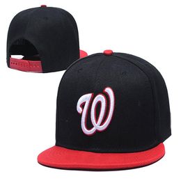 nationals hats UK - Nationals W letter Baseball Caps Hip Hop Casual Snapback Hats For Men Women gorros gorras bones209w