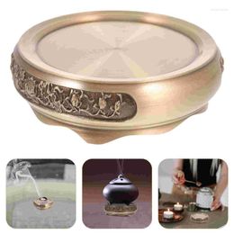 Fragrance Lamps 1Pc Antique Aroma Diffuser Base Creative Incense Burner Round Holder For Decor