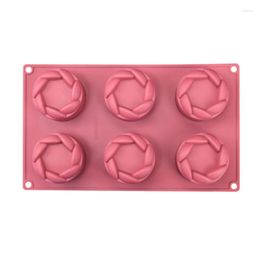 mould shapes NZ - Baking Moulds Chocolate Candy Sugar Craft Paste Mold Art Silicone Soap Household Candle Molds DIY Handmade 6-Flower Shape Gift