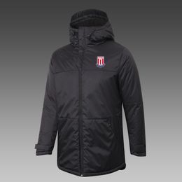 Stoke City F.C. Men's Down Winter Outdoor leisure sports coat Outerwear Parkas Team emblems customized