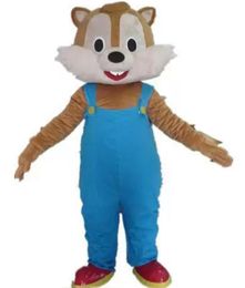 2022 new Mascot Costumes Factory new adult blue trousers squirrel mascot costume for adult to wear
