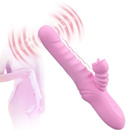 Beauty Items Vibrator Automatic Clitoral Tongue Licking G-spot Dildo Massager With Multiple Vibration Modes sexy Toys For Adult Women Couples