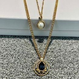 Chains Brand For Women Plated Party Fashion Jewelry Skull Necklace Pendant Vintage Gold Color Design
