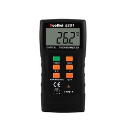 Multimeters VICTOR Digital Thermometer With Thermocouple Sensors Industrial Class 1999 Counts 6801