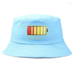 Berets Women's Cartoon Print Bucket Hats For Men Bob Summer Panama Hip Hop Caps Streetwear Sun UV Protection Fishing Fisherman Hat Bone