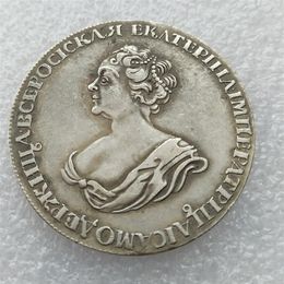 -1726 Russische Kopiermünzen Antike Münzen Catherine Craft Manufacturing Silber-Hauszubehör Silbermünzen263b