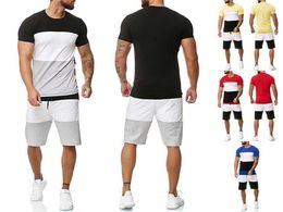 Men's Tracksuits Summer Trend Men's Top Casual Beach Shorts Suit Ocean View 3D Printed Short Ordinary O-Neck T-Shirt 2 Piece Set