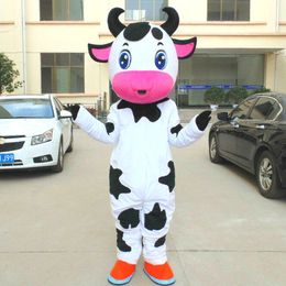 Halloween Cow Mascot Costume Animal Parade Birthday Party Fancy Dress Outdoor Outfit Adult Suit