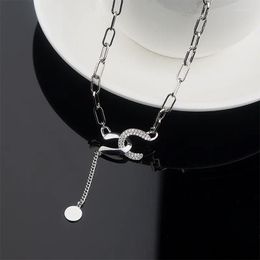 Chains Fashion Trendy Jewellery Chain Pendant Long Necklace Winter Sweater For Woman Girls Party Gift