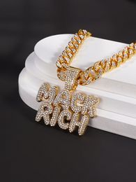Pendant Necklaces Pendants graduated tennis Jewellery Fashion Zircon Cross Necklace Hip Hop Gold Chain For Men Women Drop Delivery burna boy