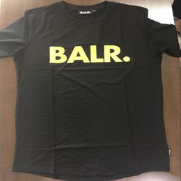 balr t shirts UK - BALR T SHIRT man Golden printing High quality Round Back balred Tshirt BALRED t-shirt for men clothing100% bottom long back clothes top258c