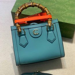 Designer tote bags Women Mini Bamboo Bag Handbag Wallet Luxury Brand crossbody with Bamboo handle light Fashion Coloured buckle straps GG20cm