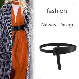 Belts Design Soft Comfortable Knot Genuine Leather Waist Belt Lady Casual Decoration Dress Coat Clothing Waistband Accessories