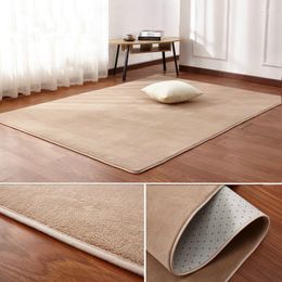 Carpets 160 X200 Short-haired Coral Velvet Carpet Living Room Floor Mat Coffee Table Bedroom Blanket Bed Rug Door Cushion