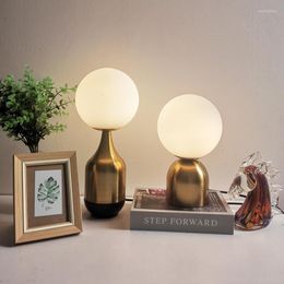 Table Lamps Pastoral Style Ceramic VaseTable Lamp For Bedroom Living Room European Retro Study Desk Fabric Decor Light Fixture