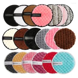 Makeup Sponges MAANGE 3PCS Microfiber Remover Towel Reusable Cleansing Cloth Pads Face Cleaner Plush Puff Foundation Skin Care Tool