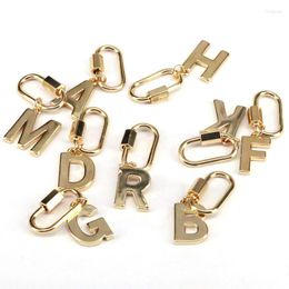 Pendant Necklaces 5Pcs Gold Colour Intial Pendants Fashion Charms For Necklace Letter DIY Jewellery Making Findings Supplies