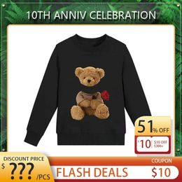 Mens Fashion Casual Sweatshirts Luxury Brand Bear Print Designer Hoodie M-4XL