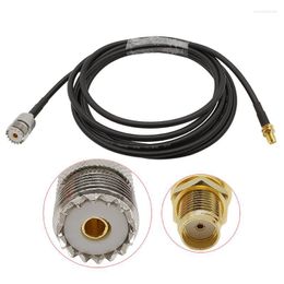 Lighting Accessories 1Pieces RG58 SMA Female To UHF SO-239 PL259 Jack Connector Coaxial Jumper Pigtail Extension Cable Wire 0.5M -10Meters