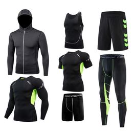 Mens Tracksuits Sports Suit Running Sets Breathable Jogging Basketball Underwear Tights Sportswear Yoga Gym Fitness Tracksuit Clothes 220826