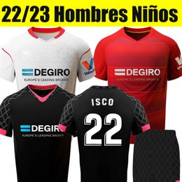 22/23 ISCO Camiseta Sevillas Soccer Jerseys Nianzou Baba Alex telles Sanchez Murillo Lago Jonior Merveil Cufre Rafa Mir I.rakitic 2022 2023 Men Kid Kit Football Shirt
