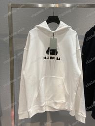 xinxinbuy Men designer Sweatshirts DESTROYED Letter Paris Latch print Paris Pullover women gray black XS-L