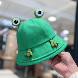 Berets Spring Summer Cute Cartoon Frog Eyes Outdoor Hiking Beach Fishing Bucket Hat Fsherman Sunscreen Sun Basin Women Men