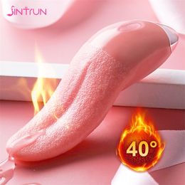 Adult Massager Tongue Licking Vibrator for Women Clitoris Masturbator Mini Clit Rechargeable G-spot Toys Female Nipple