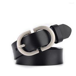 Belts Black Leather Belt Women's Luxury Design Trend Fashion Casual Jeans Accessories Gothic Retro Girdle Corset For Women 2022