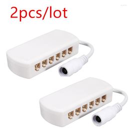 Wall Lamp 2pcs/lot 6 Holes LED Cabinet Light Distribution Box Downlight Block Terminal Connection