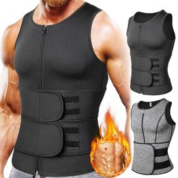 Mens Body Shapers Men Shaper Waist Trainer Vest Slimming Shirt Sauna Sweat Compression Undershirt Shapewear Fat Workout Tank Tops 220826