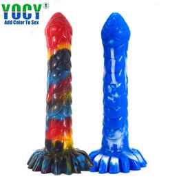 Beauty Items New liquid silicone penis snake shaped dildo female soft suction cup masturbator sexy products