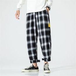 Mens Pants Womans Joggers Plaid Black Fashion Men Summer Jogging Sweatpants Casual Streetwear Loose Trouser S5XL 220829