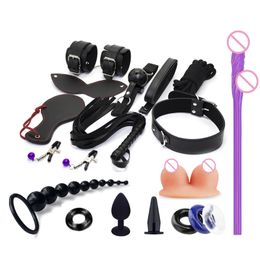 Beauty Items K5DE Restraints Bdsm Toys Kit Safety Bondage Sets sexyx Toy Bed sexy Game Accessories Mouth Ball Plug for Adult Couples