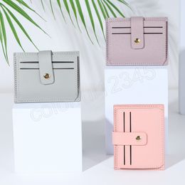 PU Leather Wallets Function Card Case Business Card Holder Men Women Credit Bag Fashion ID Passport Wallet