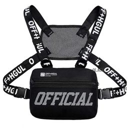 Waist Bags Fashion Streetwear Men Hip-Hop Chest Bag Tactical Two Straps Rig Trendy Style Rectangle Utility Pack G122 220829