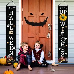 Party Decoration Other Event Party Supplies Halloween Couplet Banner Decoration Halloween Decoration Outdoor Witch Front Porch Banner Halloween Porch