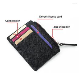Wallets Women Men Lady Purse Zipper PU Small Mini Soft Thin For Money Card Coin JRDH889