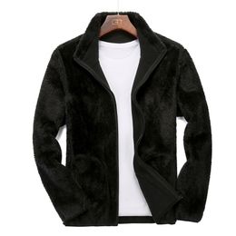 Mens Jackets Men And Women Autumn Winter Outdoor Plus Fleece Jacket Couple Fleece Double Sided Wear Thick Warm Jacket 220829