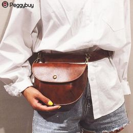 Waist Bags Fashion Leather Belt Bag Women Phone Pouch Fanny Pack Luxury Brand PU Female Heuptas Pochete 220829
