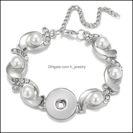 Charm Bracelets Noosa Snap Bracelet Jewellery Rhinestone Acrylic Beads Ginger Buttons Chunk Charm Wristband Fit Diy 18Mm S Dhseller2010 Dhexo