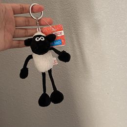 Plush Doll Key Chain Cartoon Funny Sean Lamb Doll Bag Pendant