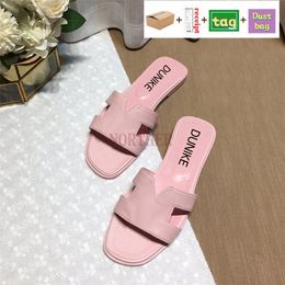 GAI Classic sandals Genuine Leather beach slipper Designer slides women shoes Summer luxury Flat Slide Flip Flops Crocodile