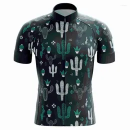 Racing Jackets Cactus Summer Men's Pro Team Cycling Jerseys Road Bicycle Breathable Wear Bike Clothing Maillot CiclismoRacing