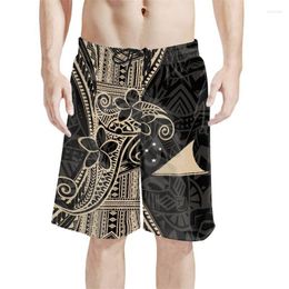 Men's Shorts Customised On Demand Beach Sports Pants Polynesian Tribal Samoan Tokelau Islands Print Boardshort Swim