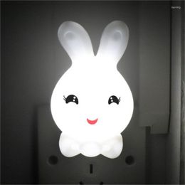 Wall Lamp 4 Colours LED Cartoon Night Creative Light AC110-220V EU US Plug Bedside For Children Kids Baby Gifts