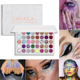 Palette ￠ paupi￨res Professionnel 40 couleurs Metallic Smelit Sequins Palette de fards ￠ paupi￨res Cakaila Ciment Plate Femmes Cor￩e Maquillage Cometics
